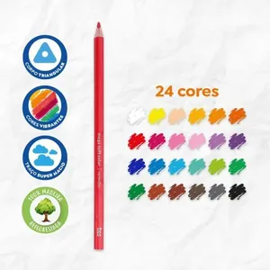 LAPIS DE COR TRIANGULAR MEGA SOFT COLOR 24 CORES