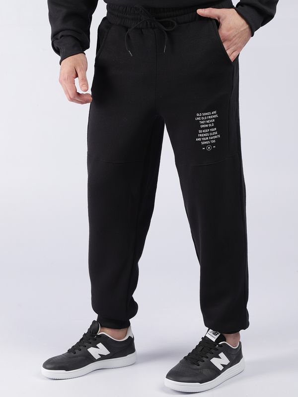 Calça Moletom Jogger Masculina PRETO GG