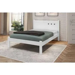 Cama De Casal Branca Paola Ii Framar