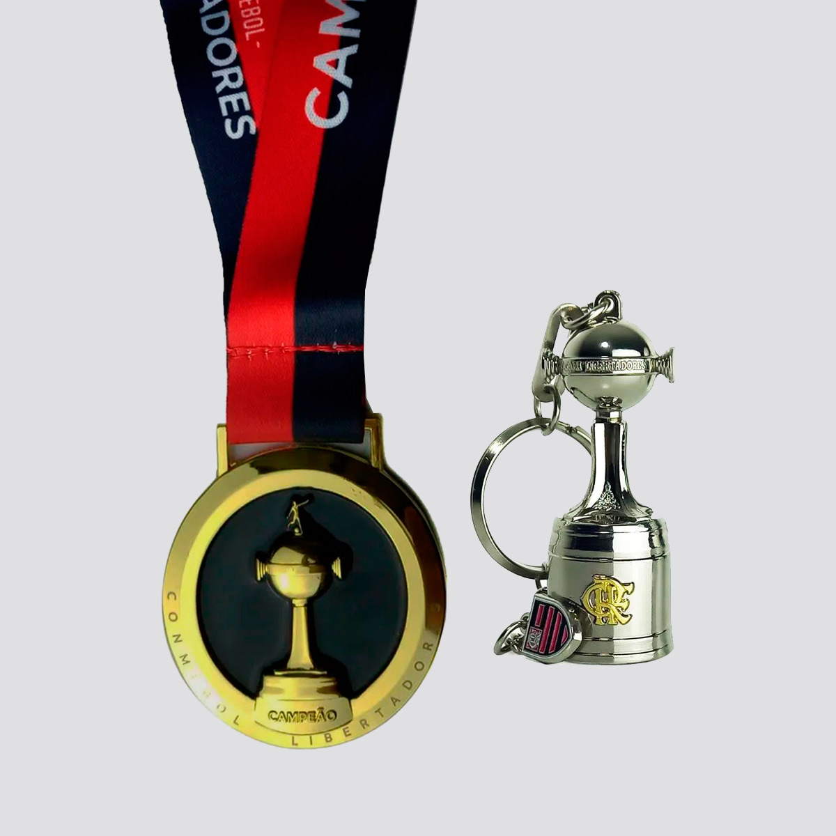 Kit Medalha e Chaveiro Libertadores Flamengo 2019
