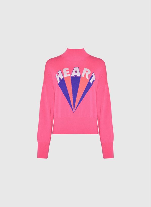 Blusa Intarsia Heart Tricot Bo.Bô Feminino PP