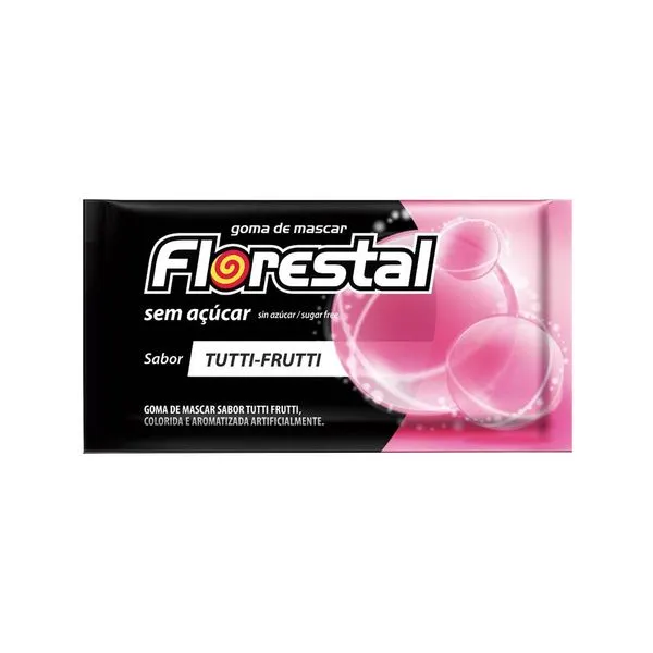 Chiclete Florestal Tutti Frutti 8,5g CHICLE FLORESTAL 8,5G TUTTI FRUTTI