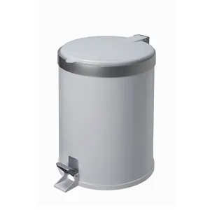 Lixeira Plastica Com Pedal 12 Litros Branca - Viel 3541
