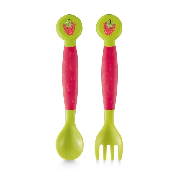Garfo e Colher Flexíveis Funny Meal Ms Berry Multikids Baby - BB1141 BB1141