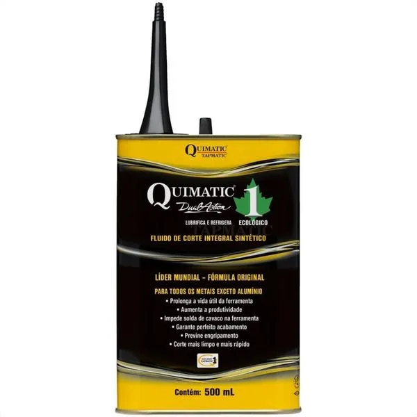 Fluido De Corte Ecológico Quimatic 1 Eco 500ml - Ay1 - Tapmatic Fluido Tap N.1 1-2lt Biodegr.tapmatic Ay1