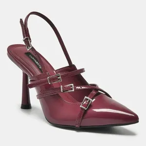 Sapato Slingback Bordo 037-009-02 35
