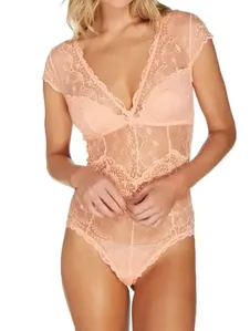 Body em Renda com Manga Curta Pétala FLORA G