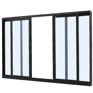 Janela Caribe 4F 200x120 Preta - 1002-5675 -JAP