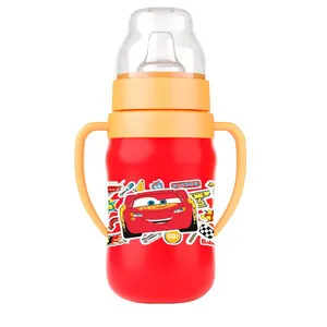 Super Copo Treinamento 300ml C/ Alça e Bico Flexível Carros Disney BabyGo