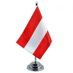 Bandeira Mesa Dupla Face áustria 29 Cm Alt Mastro