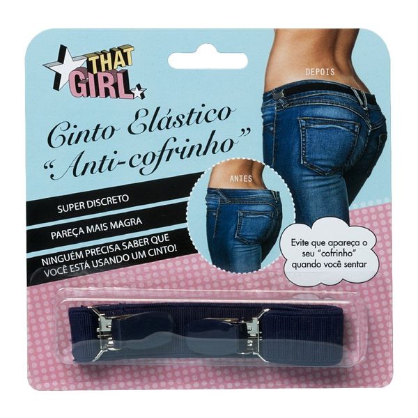 Cinto Elástico Anti Cofrinho That Girl Ajuste Discreto para Calças Cinto Elástico Anti Cofrinho That Girl