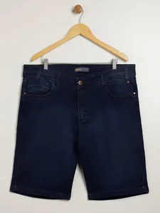 Bermuda Jeans Bivik Plus Size Masculina AZUL 52