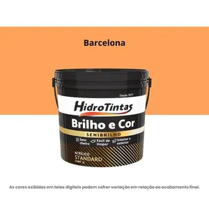 Tinta Acrílica Standard Semibrilho Hidrotintas 3L Brilho E Cor Barcelona (MP)