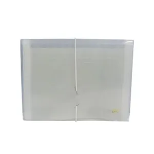 Pasta Sanfonada DAC Plástica Duplicata 12 Divisões 240MM X 180MM Transparente Pasta Sanfonada DAC Plástica Duplicata 12 Divisões Transparente