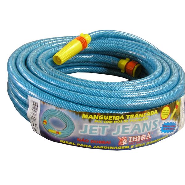 Mangueira Jet Jeans emborrachada 20 metros azul Ibira