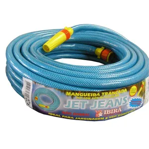 Mangueira Jet Jeans emborrachada 20 metros azul Ibira