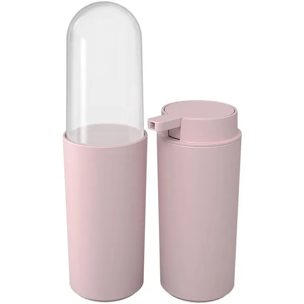 Kit 2 peças Banho Brinox Serene com Tampa Rosa 99407/7537