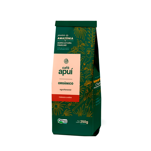 Café Apuí Agroflorestal Torrado e Moído Orgânico - 250g
