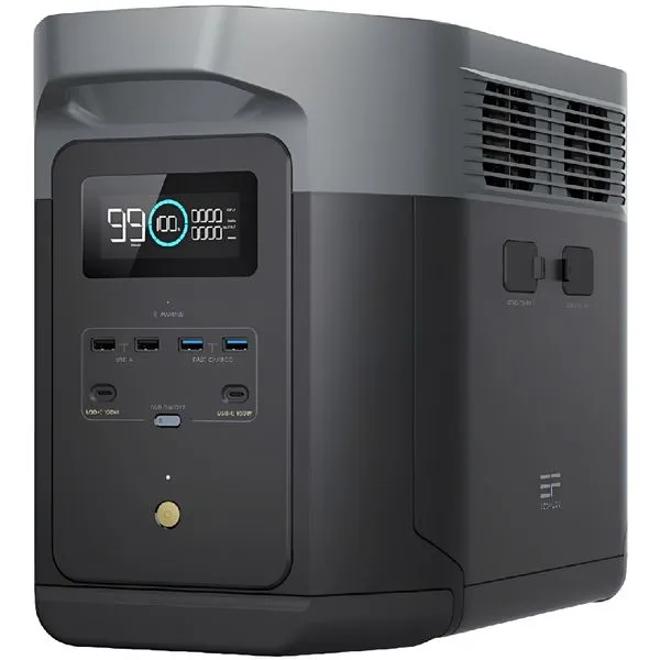 Gerador de Energia Portátil Delta 2 Max 2400 Watts 127 Volts com Painel - GD21BR1010 - ECOFLOW