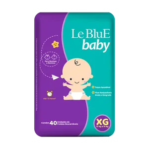 Fralda Le Blue Baby XG 40 Unidades Fralda Le Blue Baby XG 42 Unidades