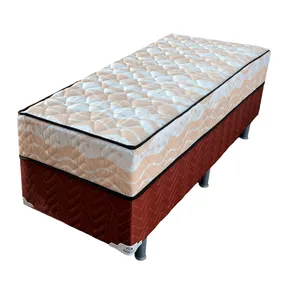 Conjunto Unibox Solteiro EuroPlus Pés em PVC Rígido 88x188