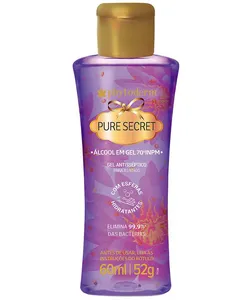 álcool gel phytoderm pure secret com esferas hidratantes 60ml 52g único 60 ML