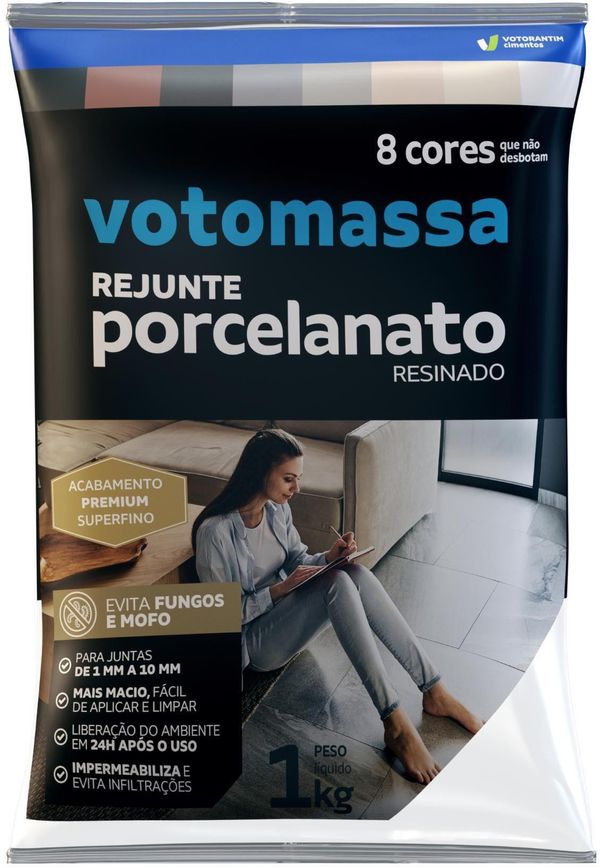 Rejunte Votoran Porcelanato Grafite 1Kg