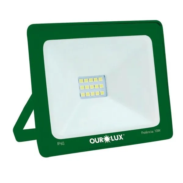 Projetor LED Slim Superled 03281 com Baixo Consumo de Energia Bivolt Verde Ourolux Projetor LED Slim Superled 03281 Baixo Consumo Bivolt Verde Ourolux