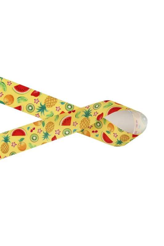 Fita de Gorgurão Decorada EGP009TR 38mm com 10m 115 Frutas
