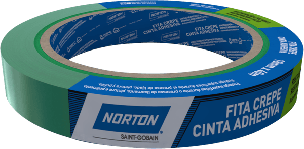 Fita Crepe Verde de Polimento 18mmx40m Norton