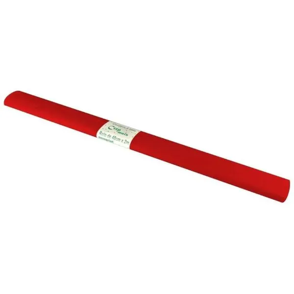 Papel Crepom Mais 48cmX2m 1 Unidade Vermelho CRV400020 - Novaprint