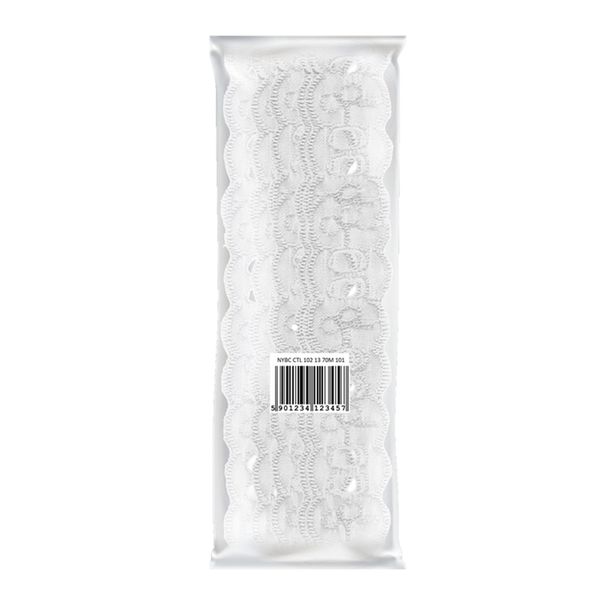 Bordado Inglês de Poliéster Nybc CTL102 2cm com 13,70m Branco