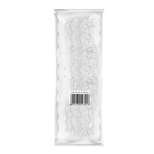 Bordado Inglês de Poliéster Nybc CTL102 2cm com 13,70m Branco