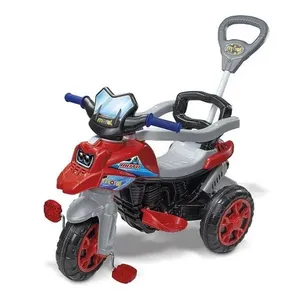 Veículo Infantil Moto Trail 2 em 1 com Som Cinto de Segurança e Pedais 30kg Vermelha Maral Moto Trail Infantil 2 em 1 com Cinto de Segurança 30kg Vermelha Maral