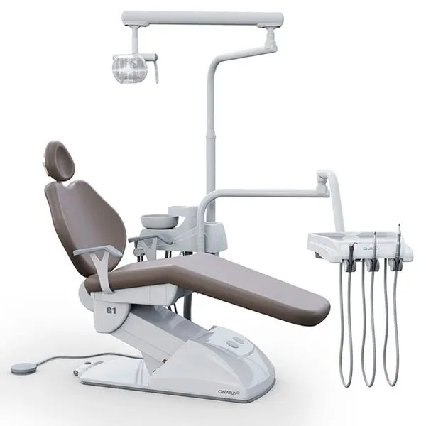 Cadeira Odontológica Gnatus G1 FIT Nozes E Branco (MP)