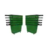 Kit 10 Cestos de Compras com Rodízio D300 3300 Grande 30L Verde Della Plast Kit 10 Cestos de Compras Plásticos D300 3300 com Puxador Verde Della Plast