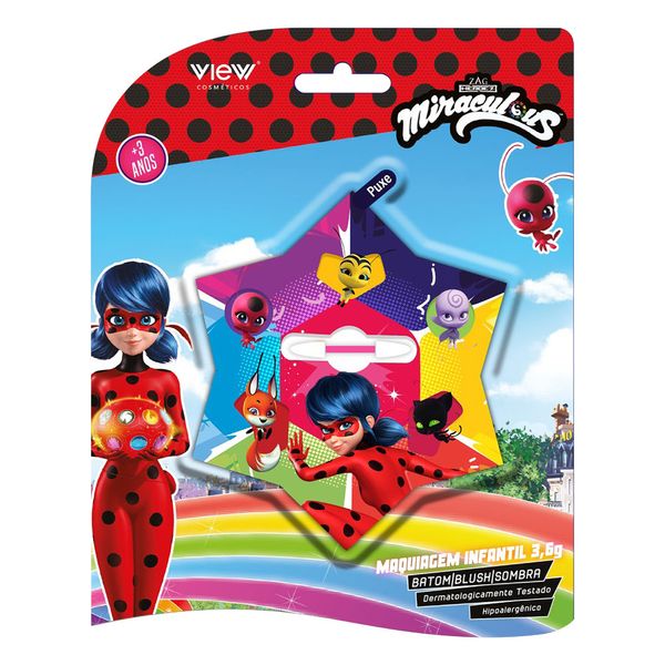 Estojo de Maquiagem Infantil View Miraculous