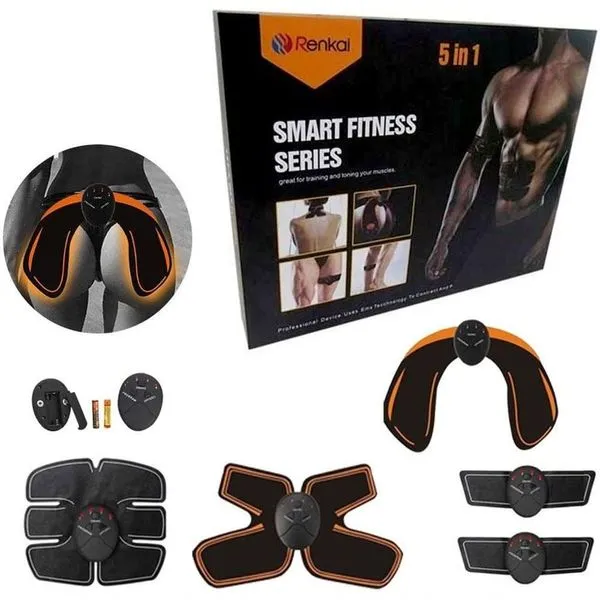 Tonificador Muscular 5 Em 1 Abdominal Estimulo Eletrico Abdomen Pernas Bumbum