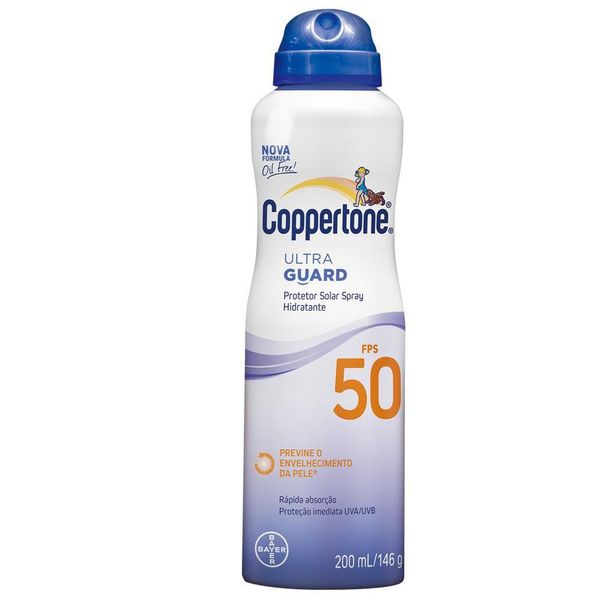 Protetor Solar Coppertone Ultra Guard Spray Fps 50 200 ml