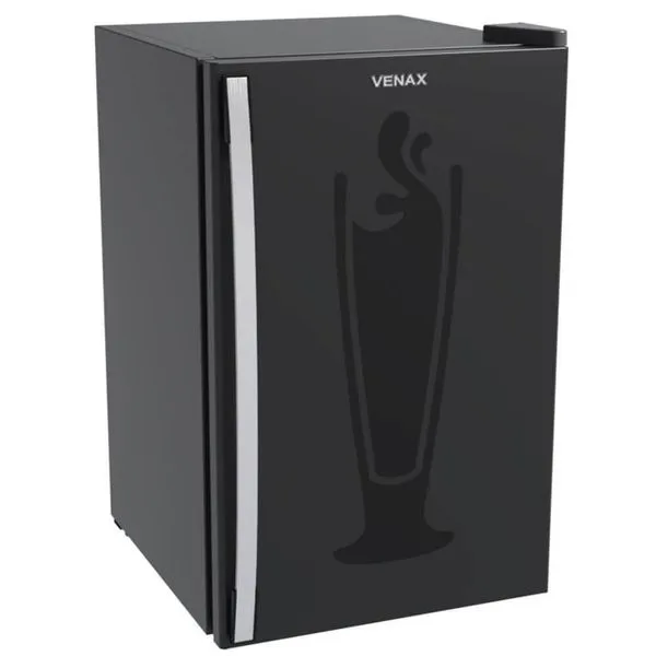 Cervejeira Black 100L 220V com Controlador de Temperatura Digital e Iluminação LED Preto Fosco Venax Cervejeira Venax Black Preto Fosco 100L 17652 220V
