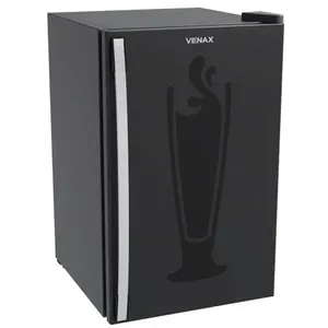 Cervejeira Black 100L 220V com Controlador de Temperatura Digital e Iluminação LED Preto Fosco Venax Cervejeira Venax Black Preto Fosco 100L 17652 220V