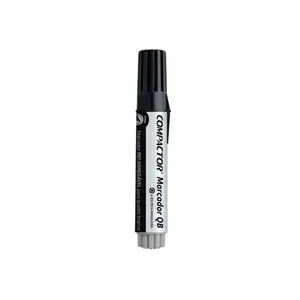 Marcador para Quadro Branco Compactor QB COMPACTOR Recarregável com Escrita Macia e Secagem Rápida 1 Unidade Preto Marcador Quadro Branco Recarregável Qb Compactor Preto