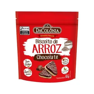 Biscoito De Arroz Dacolônia Chocolate Zero 50g BISCOITO DE ARROZ DACOLONIA 50G CHOCOLAT