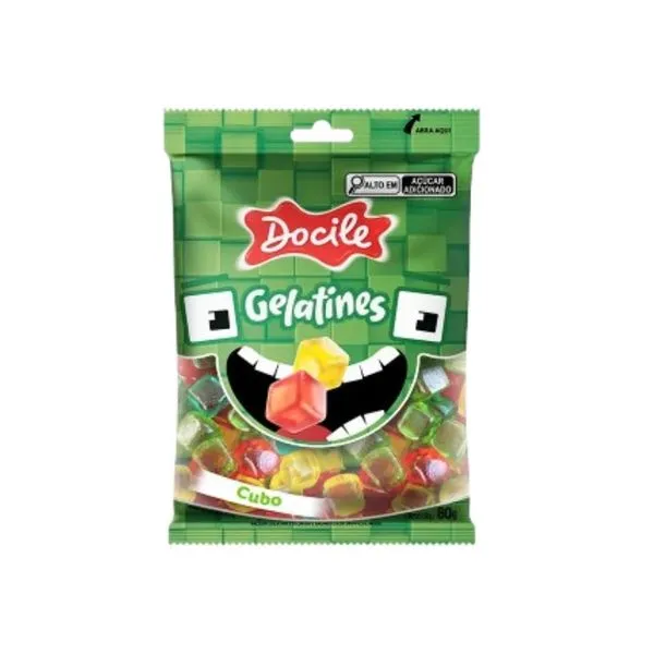 Bala Docile Gelatines Sortida 80g BALA DOCILE 80G GELATINES SORTIDA
