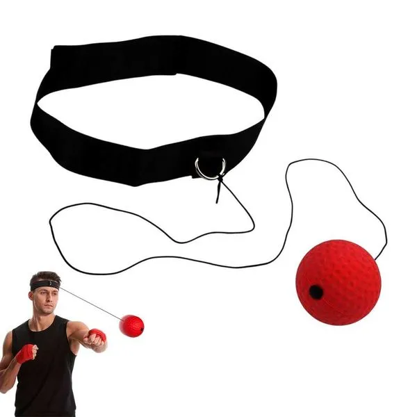 Kit Bola de Reflexo para Boxe SU-PUXA11 com Faixa Ajustável e 3 Níveis de Treino Preto AB Mídia Kit Bola de Reflexo Boxe SU-PUXA11 Faixa Ajustável 3 Níveis Preto AB Mídia