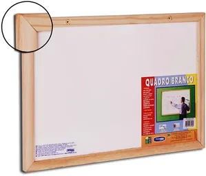 Quadro Branco com Estrutura de Madeira Cortiarte 70x50cm