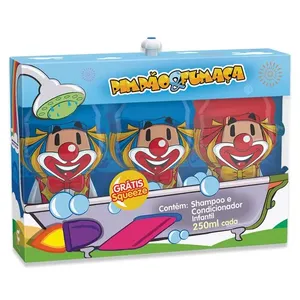 Kit Infantil Pimpão E Fumaça Shampoo + Condicionador 250ml + Squeeze
