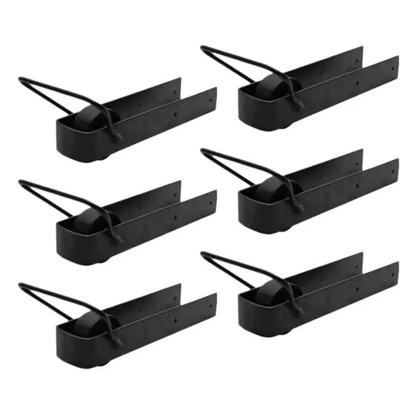 Kit 6 Trinco de Correr para Porteira com Rodinha 350x70mm em Aço Metasal Kit 6 Trinco de Correr para Porteira com Rodinha 350x70mm Metasal