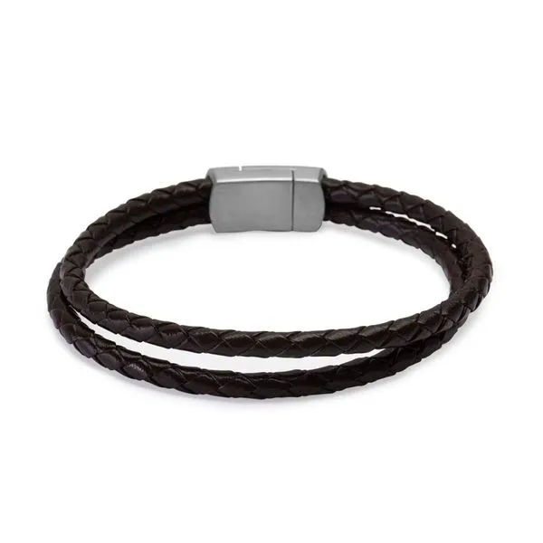 Pulseira Elisson de Couro Marrom Marrom M