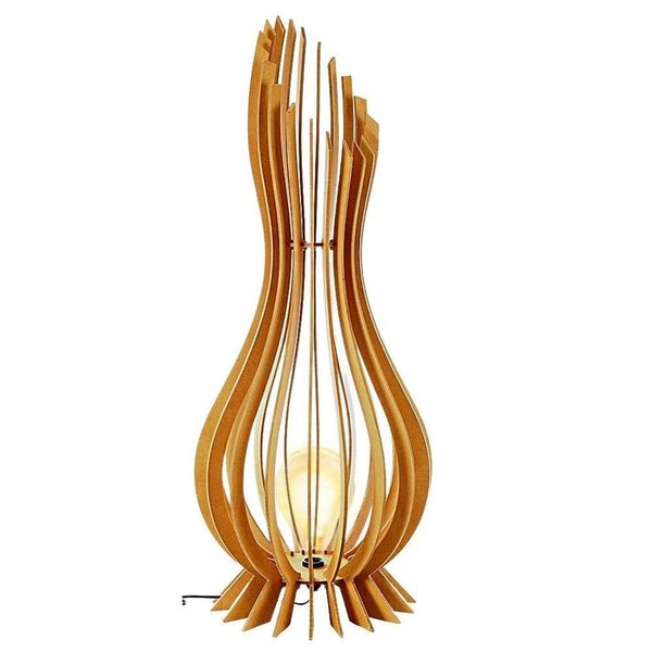 Abajur Grande De Chão Ana Maria Mdf Luminária - Tamanho 60x18cm